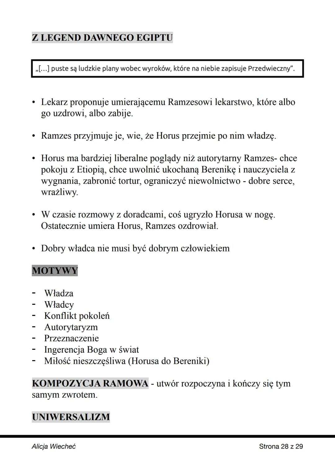 4. Z legend dawnego Egiptu
BOLESŁAW PRUS
-
-
-
-
-
Aleksander Głowacki
Pochodzenie szlacheckie, uboższa
Rodzice wcześnie umarli,
zajmowała s