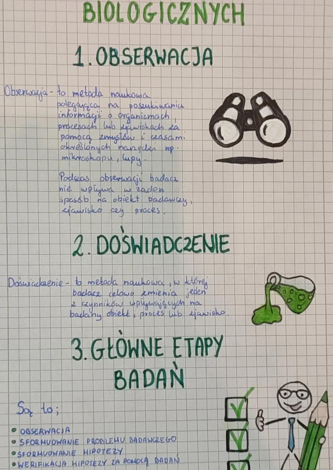 BIOLOGICZNYCH

1.OBSERWACJA

Obserwacja- to metoda naukowa
polegająca na poszukiwania
informagi o organizmach,
procesach lub jawiskach
organ