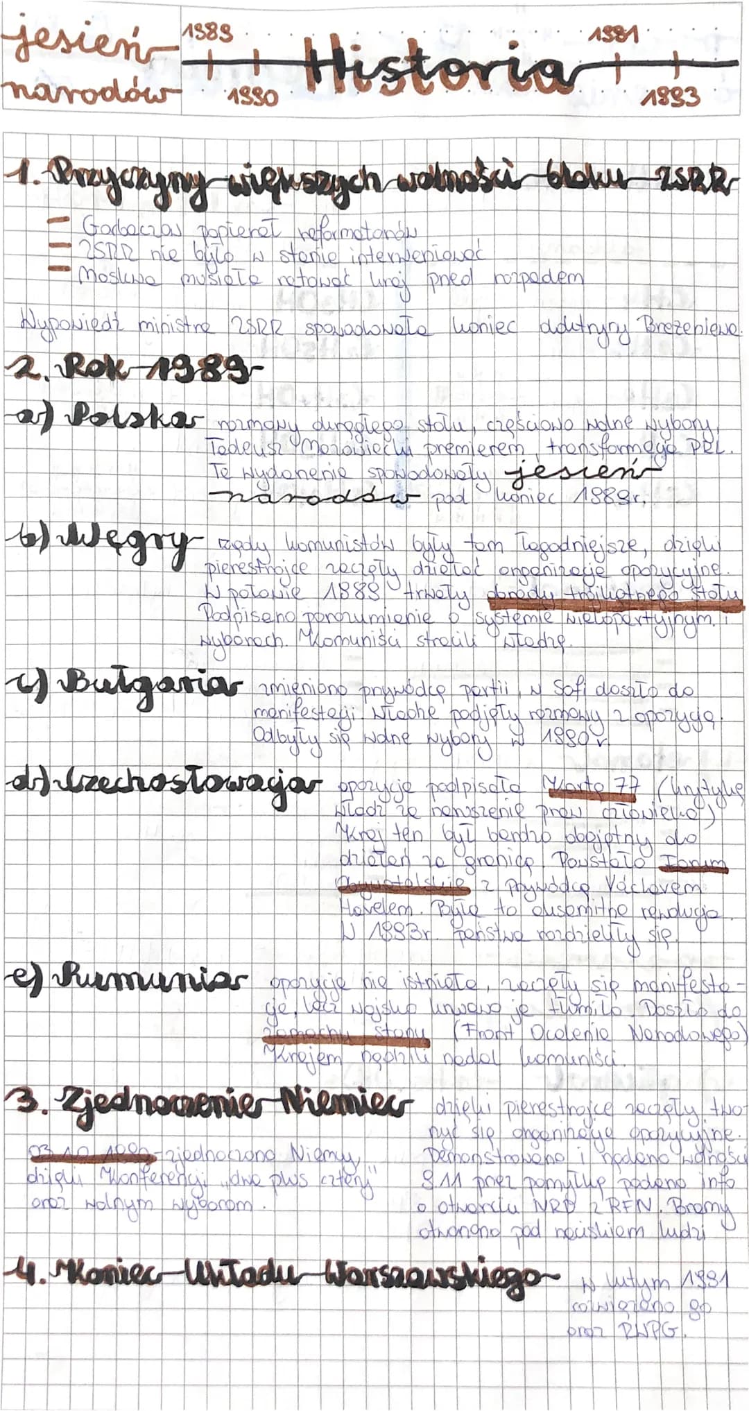 jesień 1995 Historia+
narodów
4930
ARTS
1. Przyczyny większych walności bolus ZSRR
• Godeczas popieret reformatorów
2STR nie było
w stanie i