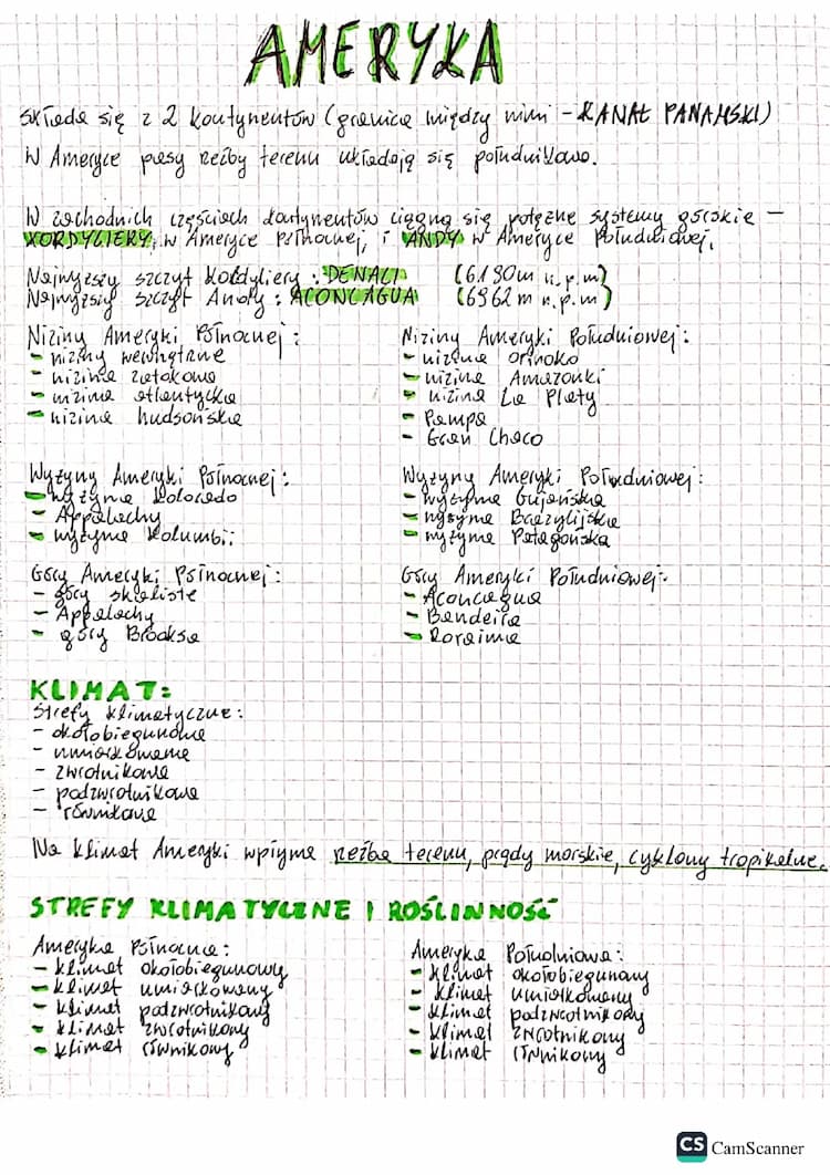Know środowisko przyrodnicze Ameryki  thumbnail