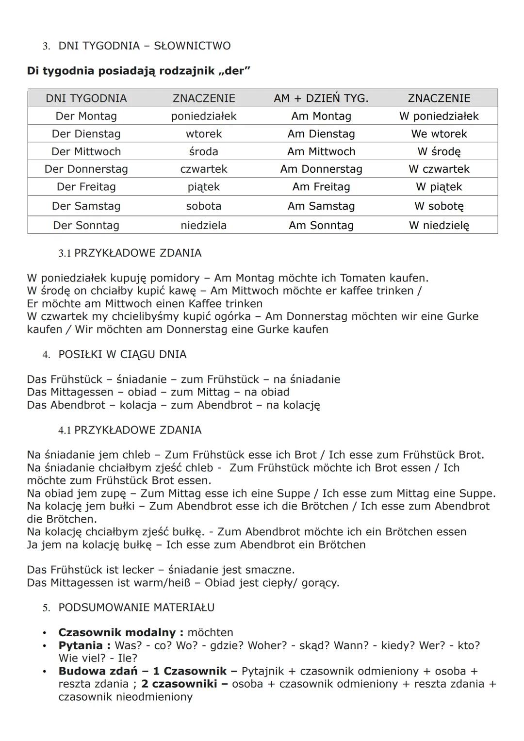 1. PYTANIA W JĘZYKU NIEMIECKIM
Was? - Co?
Wo? Gdzie?
Woher? Skąd?
Wann? - Kiedy?
Wer? - Kto?
Wie viel? - Ile?
1.1
Pytania w języku niemiecki