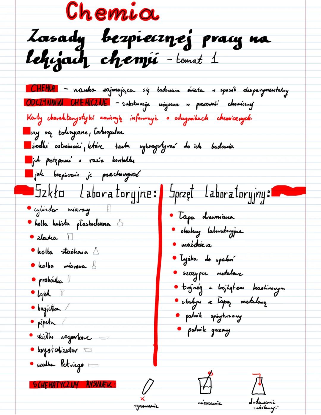 Bezpieczeństwo podczas lekcji chemii: Zasady i wskazówki (Chemia klasa 7)