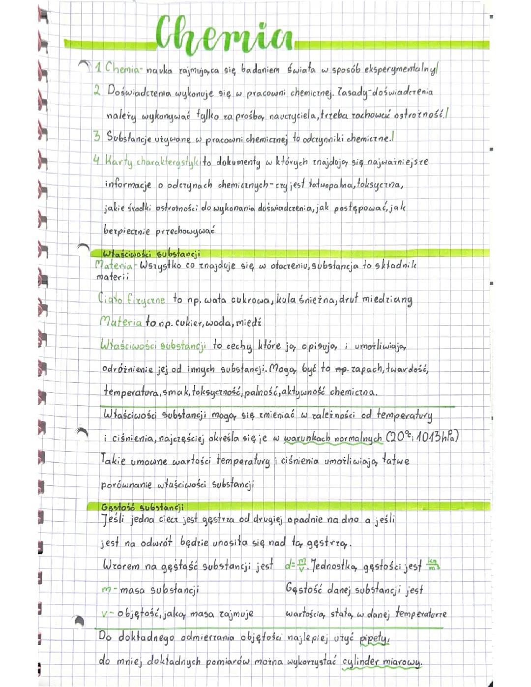 Substancje i Przemiany Materii - Klasa 7