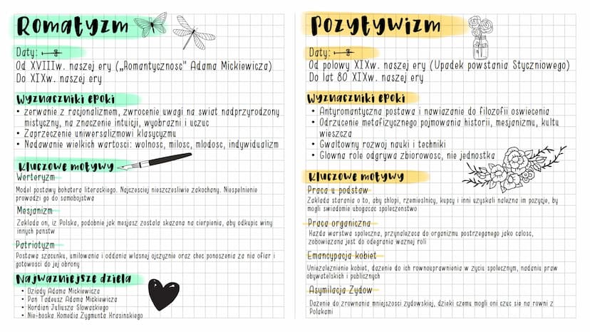 Polski - Epoki Literackie
Powtorzenie wszystkich epok
t &
Antyk
Sredniowiecze
•Renesans
Barok
Oswiecenie
•Romantyzm
Pozytywizm
Mloda Polska
