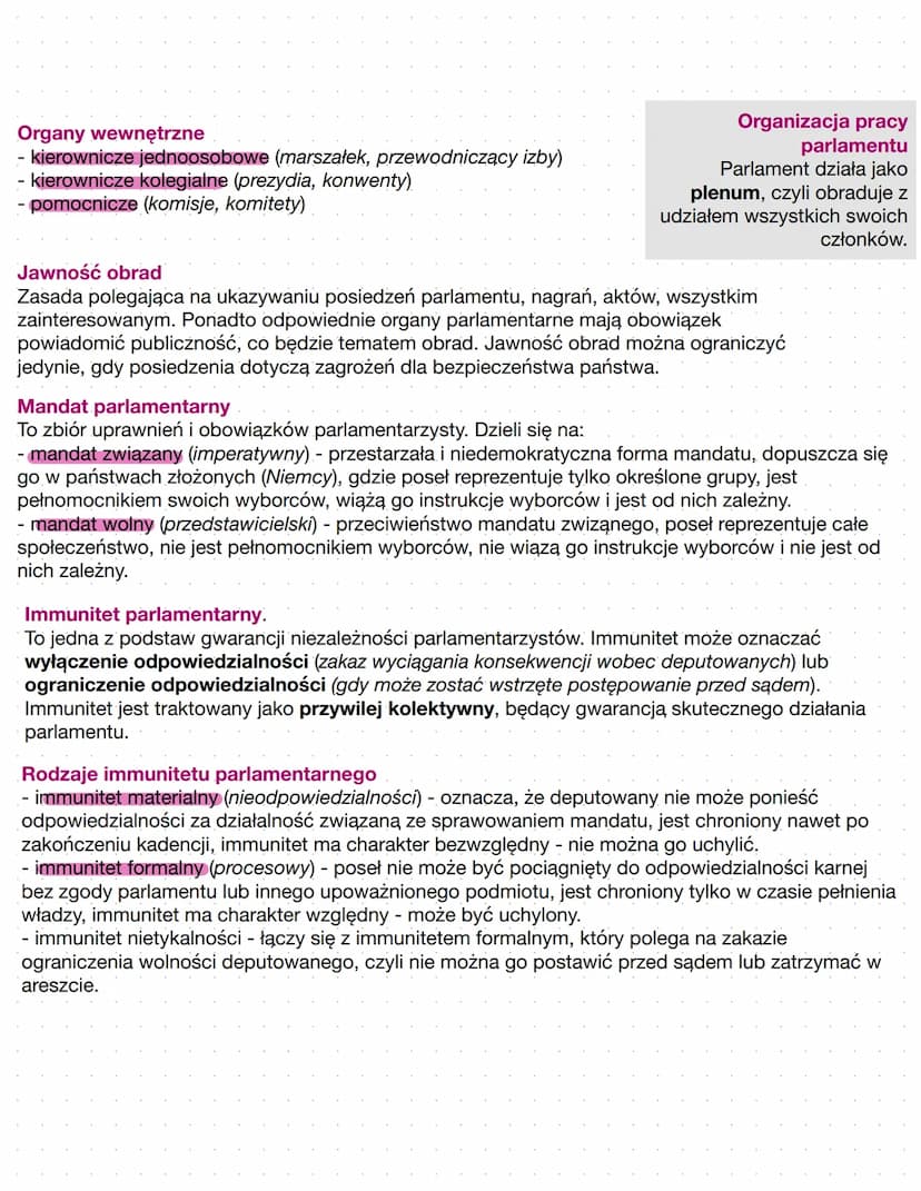 WŁADZA USTAWODAWCZA
Do wypełniania władzy ustawodawczej (legislatywy) zobowiązany jest parlament (inaczej
kongres, izba, rada, zgromadzenie)