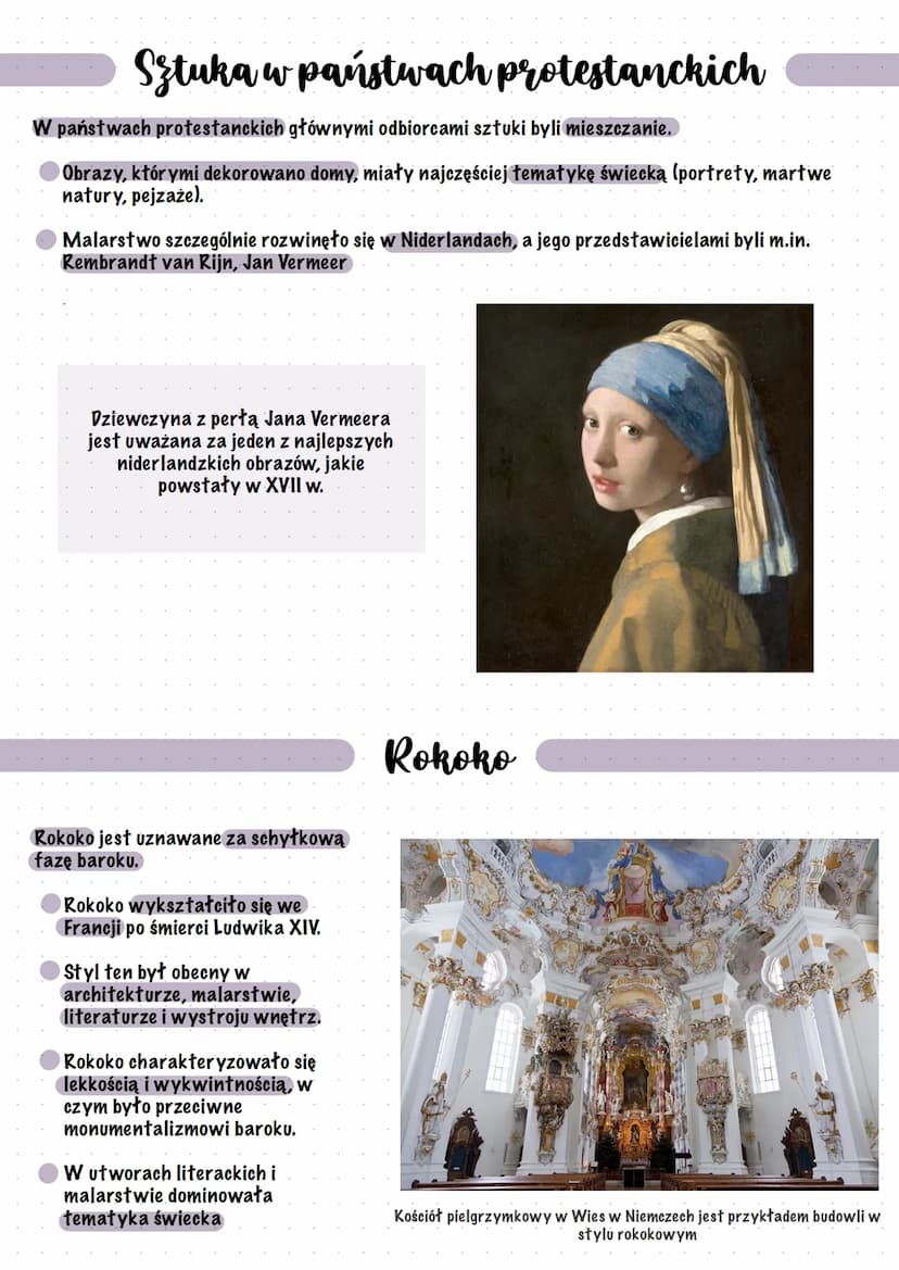 
<p>Kultura Europy w XVII wieku była głównie reprezentowana przez barok, który rozwijał się w państwach katolickich. Styl ten wykorzystywano