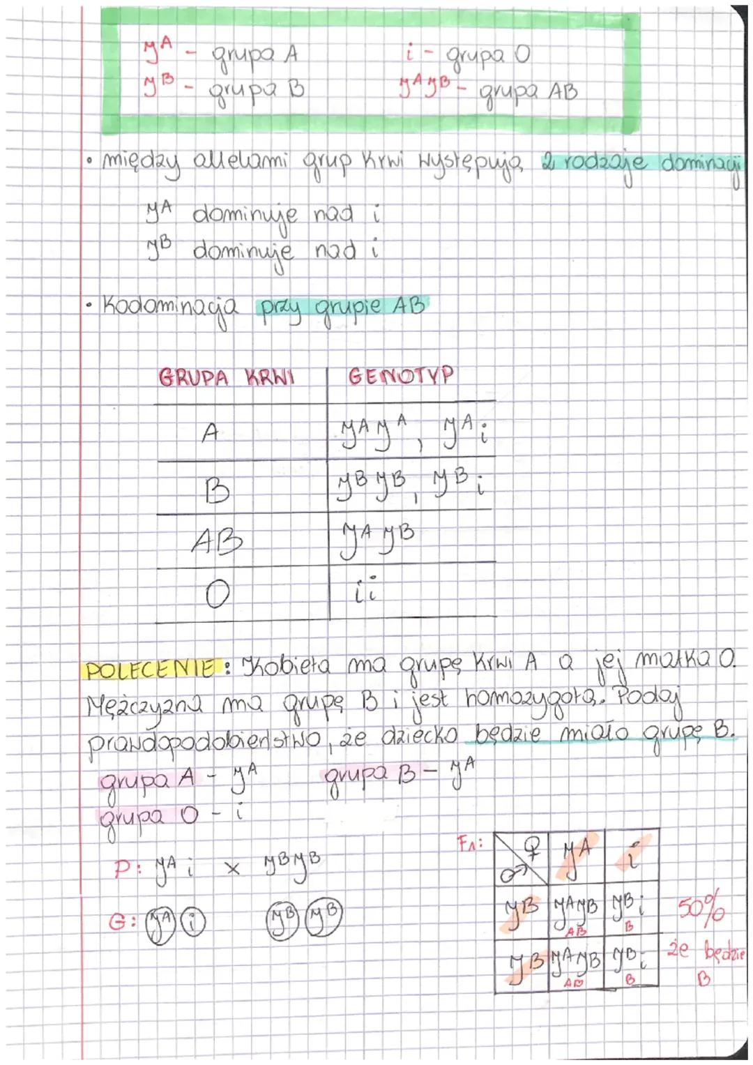 LEKCJA
Temat: ALLELE GRUP KRWI - ALLELE WIELOKROTNE.
со
@ Allele wielokrotne - jeden gen występuje w Co
najmniej to wersjach, ktore twork sz