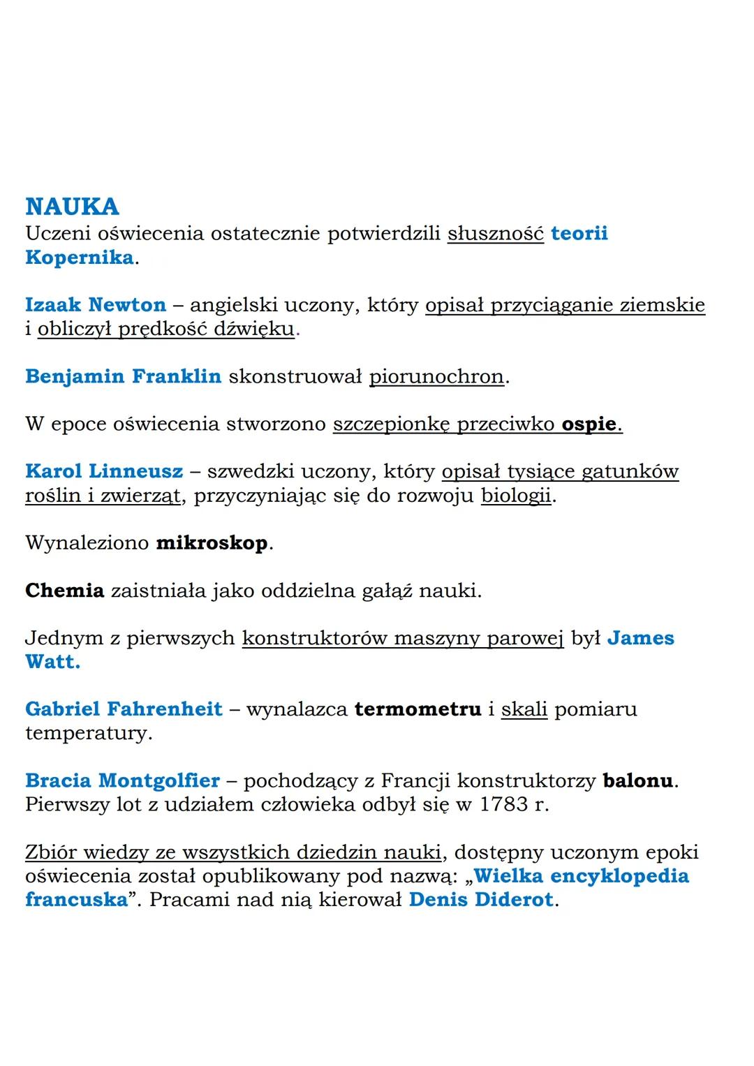 MZ_LEARNING_KNOW

# Oświecenie w Europie

## Klasa 6, „Wczoraj i dziś", Nowa Era

Epoka oświecenia - wiek XVIII (wiek rozumu/światła):

- ka