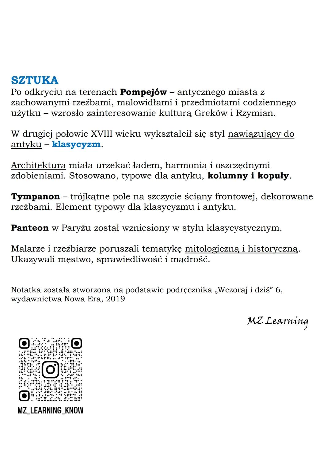 MZ_LEARNING_KNOW

# Oświecenie w Europie

## Klasa 6, „Wczoraj i dziś", Nowa Era

Epoka oświecenia - wiek XVIII (wiek rozumu/światła):

- ka