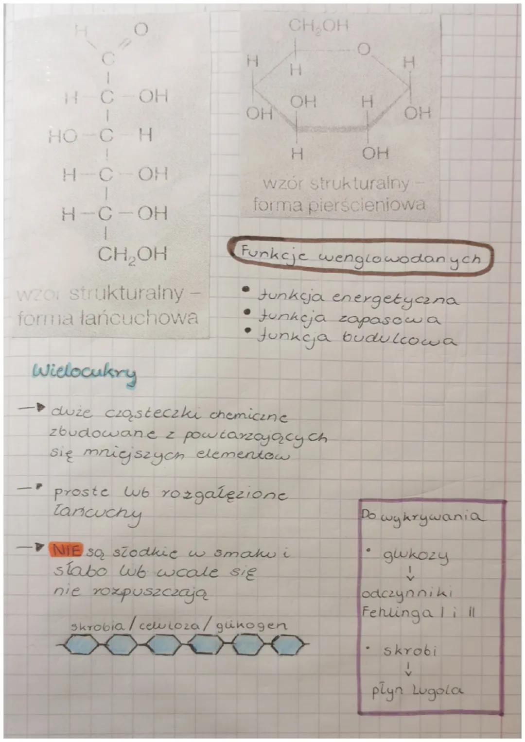 Cukry proste
(monosacharydy)
Znaczenie i budowa - weglowodany.
Węglowodany to
związki organiczne
zbudowane z atomow
wegla, wodord i
●
• gluh