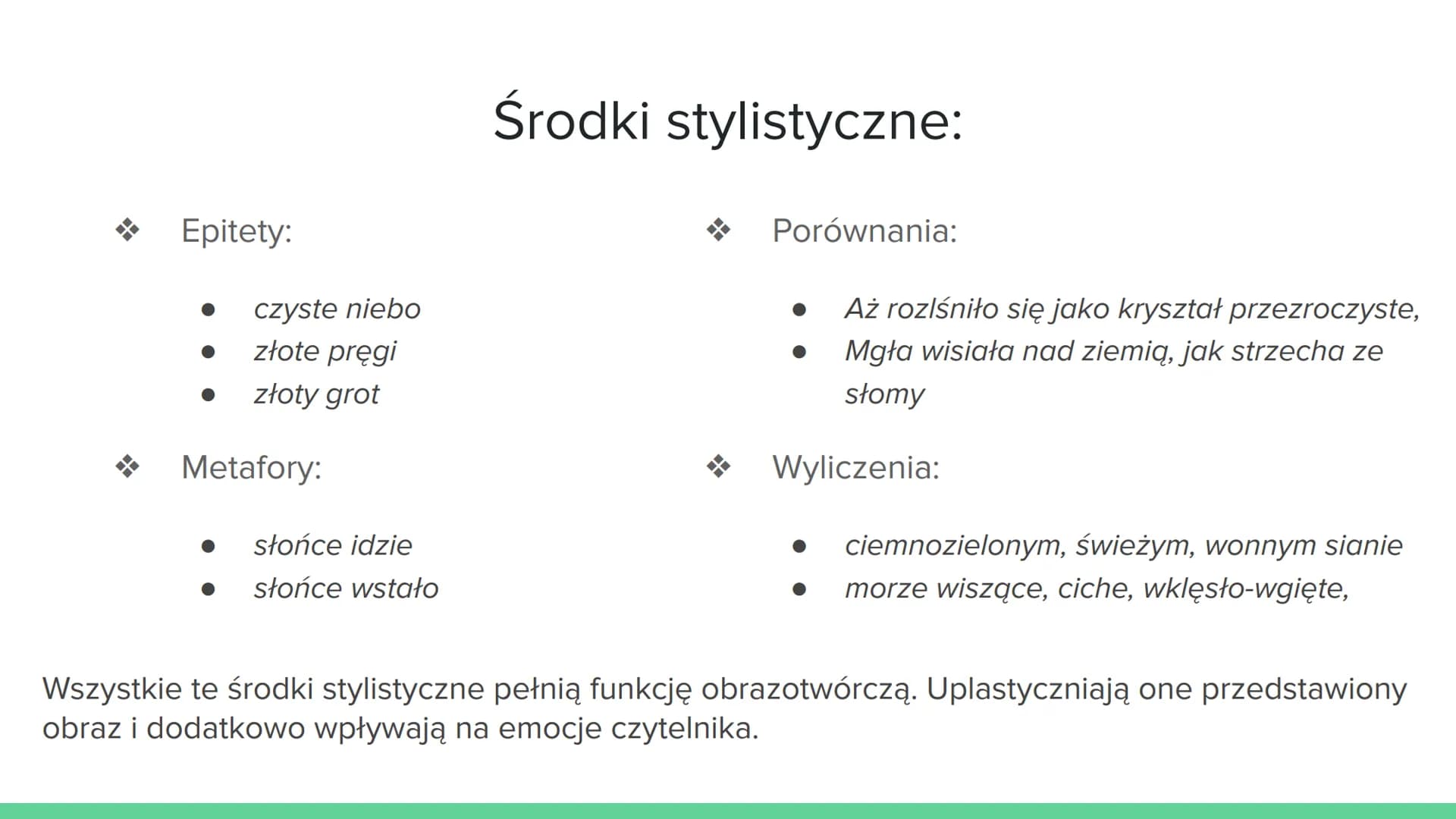 PRZYRODA Wschód słońca
W „Panu Tadeuszu" Adama Mickiewicza wschody i zachody słońca pełnią rolę symboliczną.
Przede wszystkim są swoistym ze