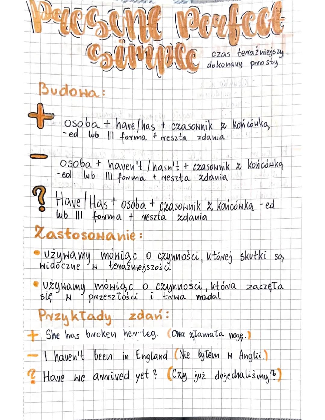 Present perfect simple 