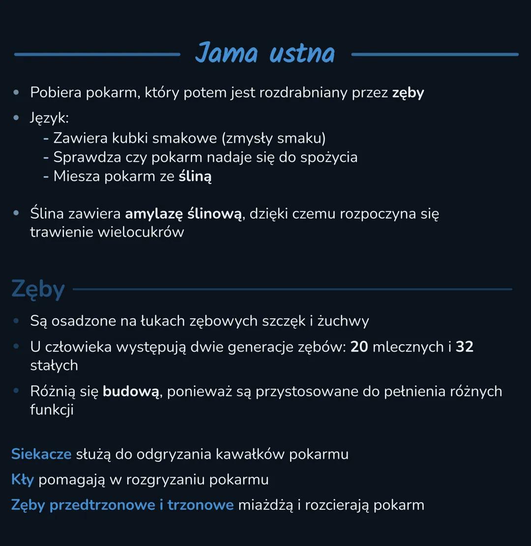 --- OCR Start ---
BUDOWA I FUNKCJE UKŁADU
POKARMOWEGO
Elementy układu pokarmowego
Przewód
pokarmowy
Gruczoły
trawienne
Przewód pokarmowy-
Je