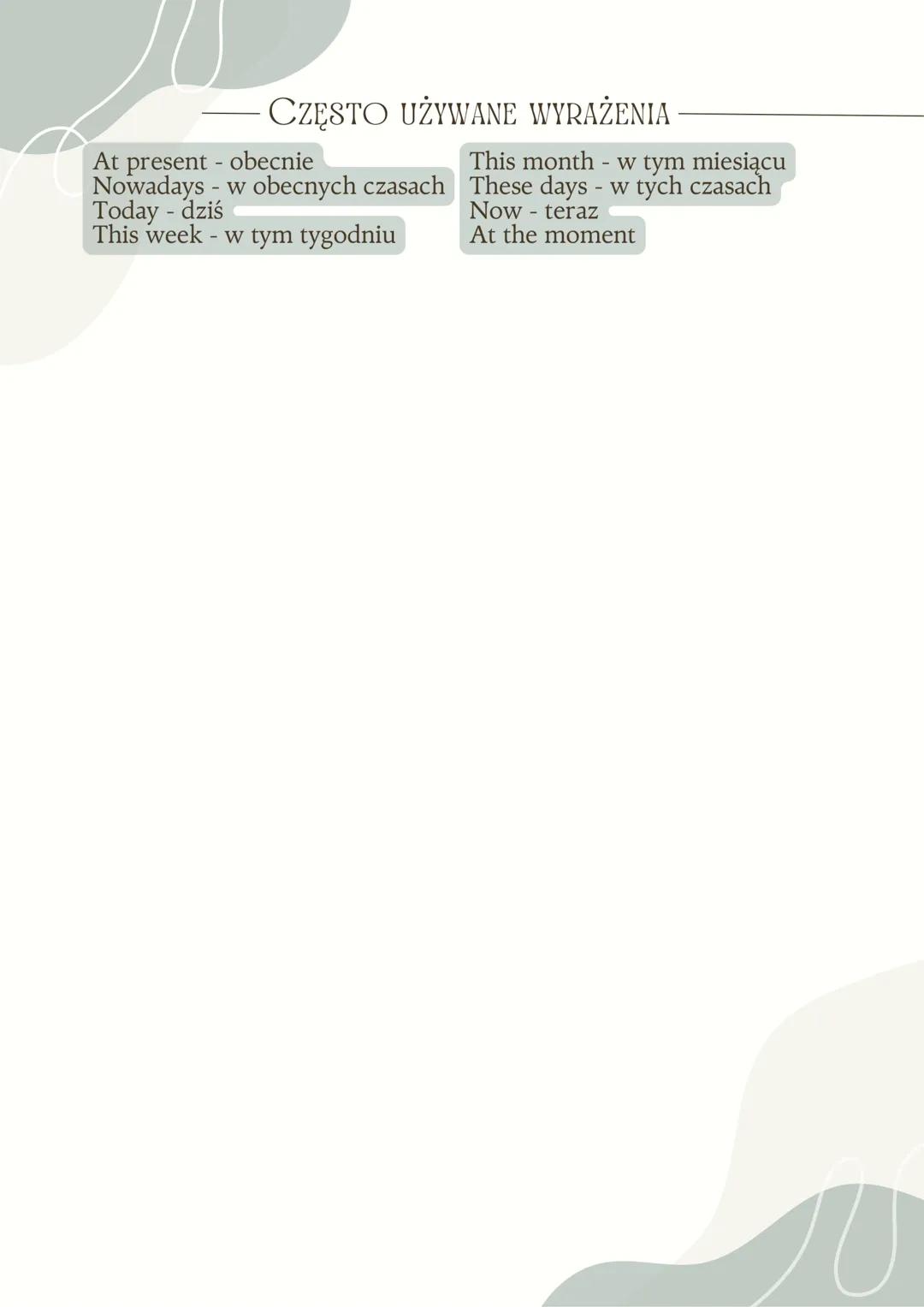 PRESENT CONTINUOUS
BUDOWA
CZASOWNIK Z KOŃCÓWKĄ -ING
I'm running.
CZASOWNIKI Z -ING.
Czasowniki z końcówką -ing nazywa się
gerundami. Aby je 