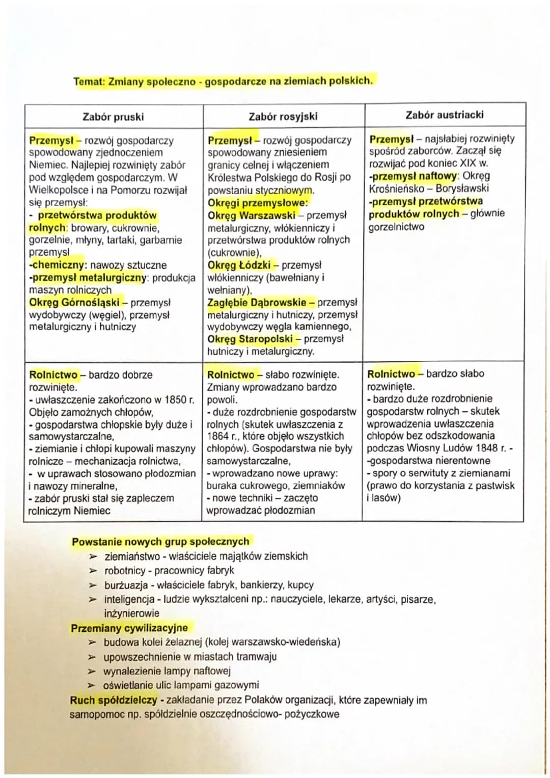 Temat: Zmiany spoleczno-gospodarcze na ziemiach polskich.
Zabór pruski
Przemysł - rozwój gospodarczy
spowodowany zjednoczeniem
Niemiec. Najl