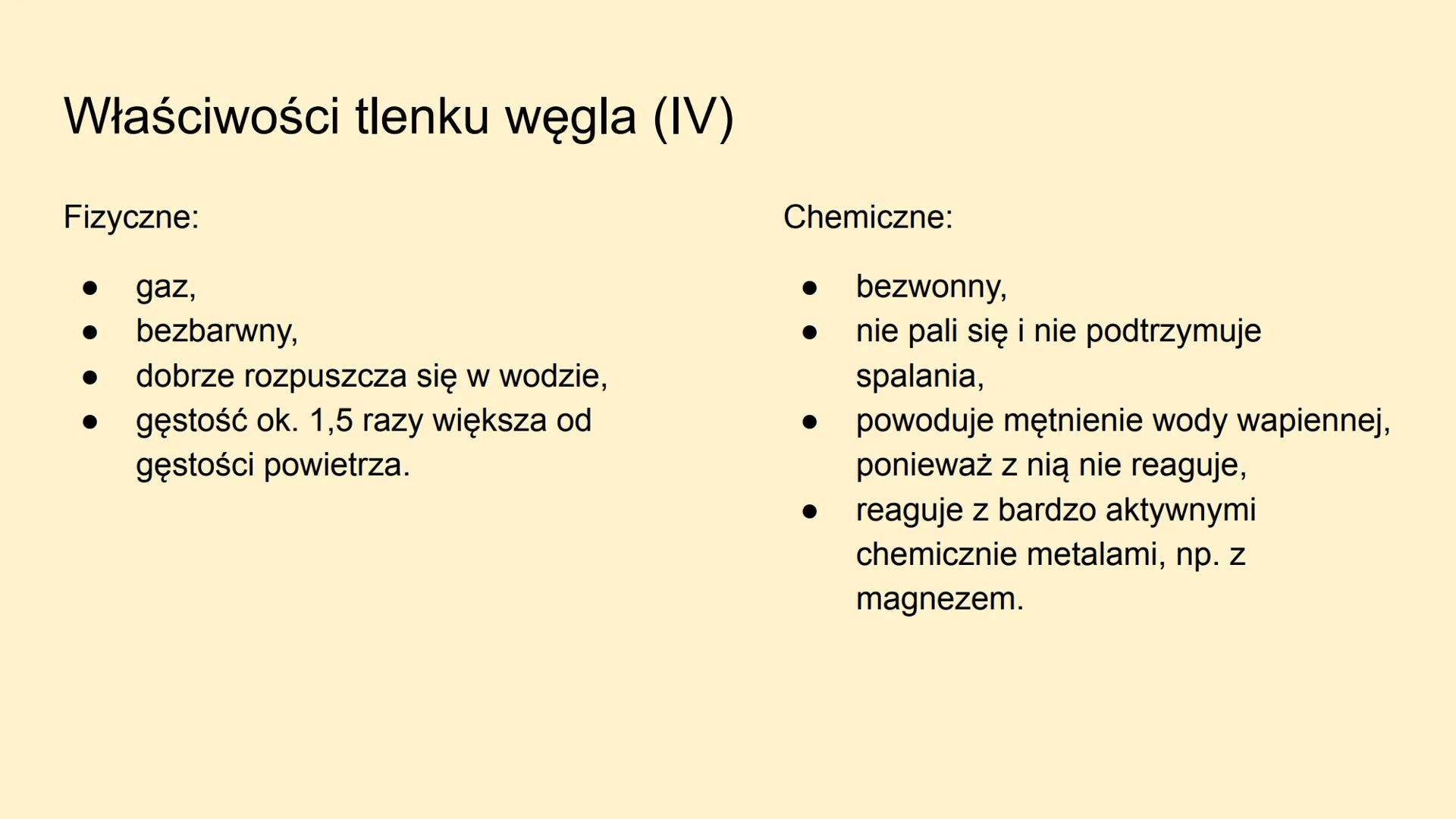 Tlenek węgla (IV)
Inaczej dwutlenek węgla (CO2) Co to takiego?
Dwutlenek węgla, czyli związek chemiczny o
nazwie chemicznej tlenek węgla (IV