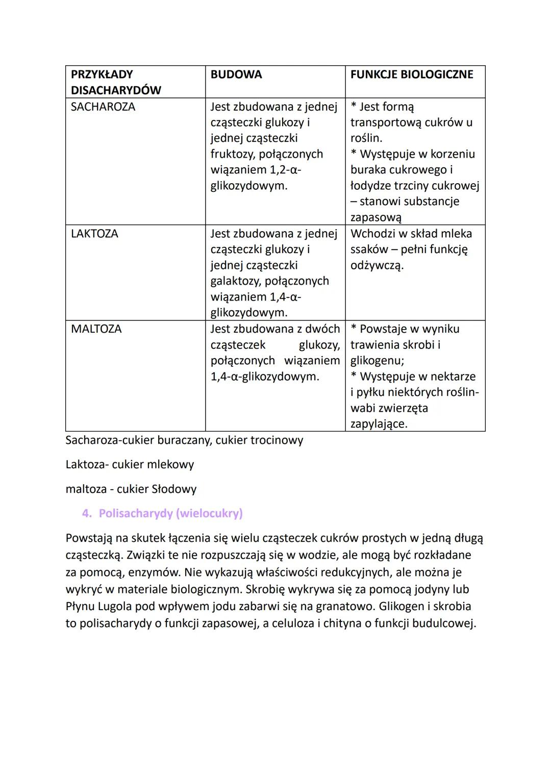 Glukoza
Jest podstawowym substratem w oddychaniu
komórkowym
Jest monomerem wielu oligosacharydów i
polisacharydów
Jest formą transportową cu