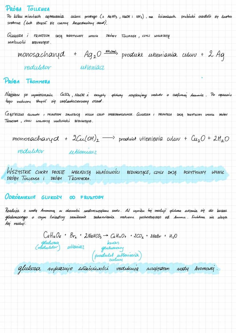Cukry
CnH₂n On
lukry
dwucukry
(disaharydy)
proste
(monosaharydy)
1. Cukry proste
Cząsteczka cukru prostego zawiera jednocześnie dwie rózne g