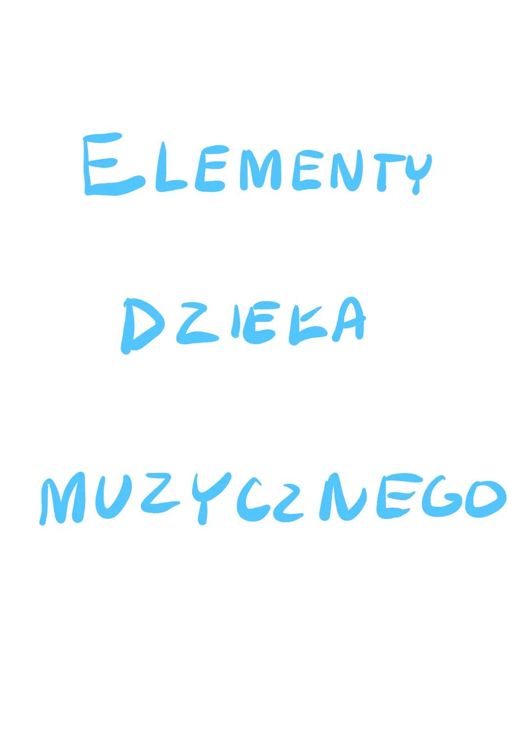 Podstawowe Elementy Dzieła Muzycznego – Przewodnik