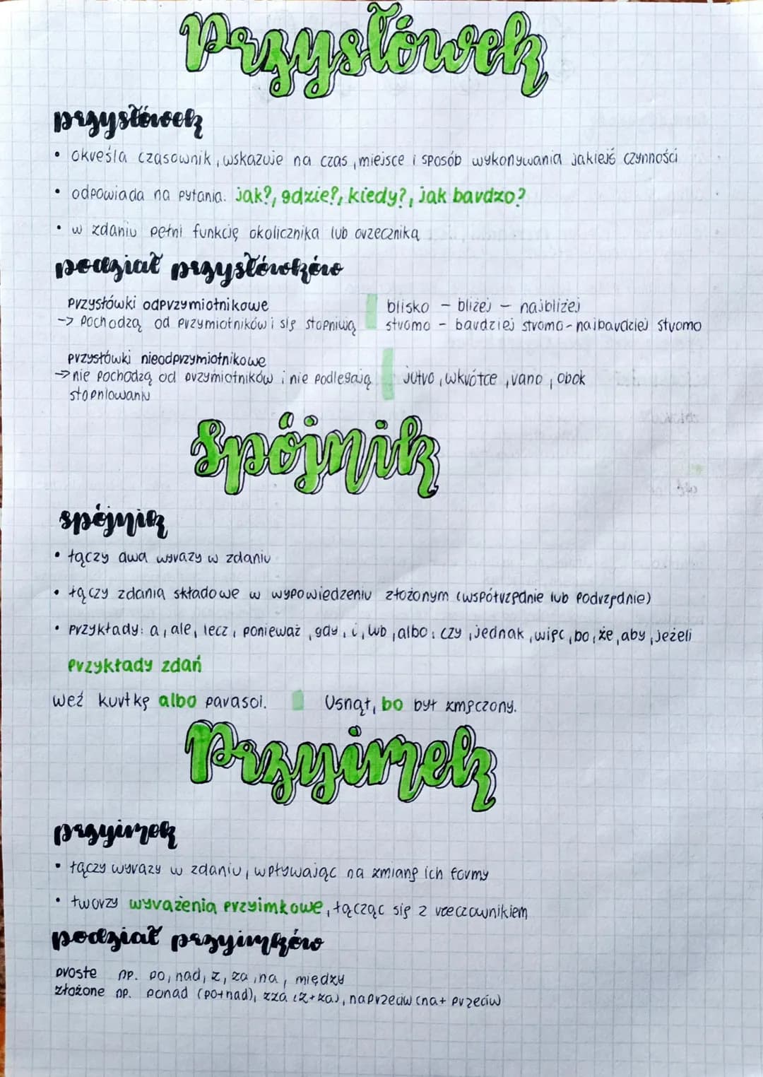 przystówok
okveśla czasownik, wskazuje na czas, miejsce i sposób wykonywania jakiejś czynności
odpowiada na pytania jak?, gdzie?, kiedy?, ja