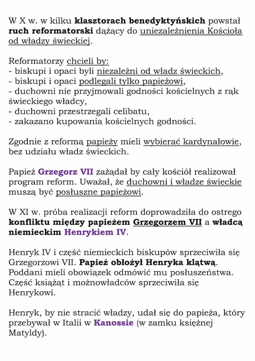 Spór cesarstwa z
papiestwem
W 962 r. Otton I odnowił Cesarstwo Rzymskie i
uzależnił od siebie papiestwo (po zbrojnym zajęciu
Rzymu).
Władcy 
