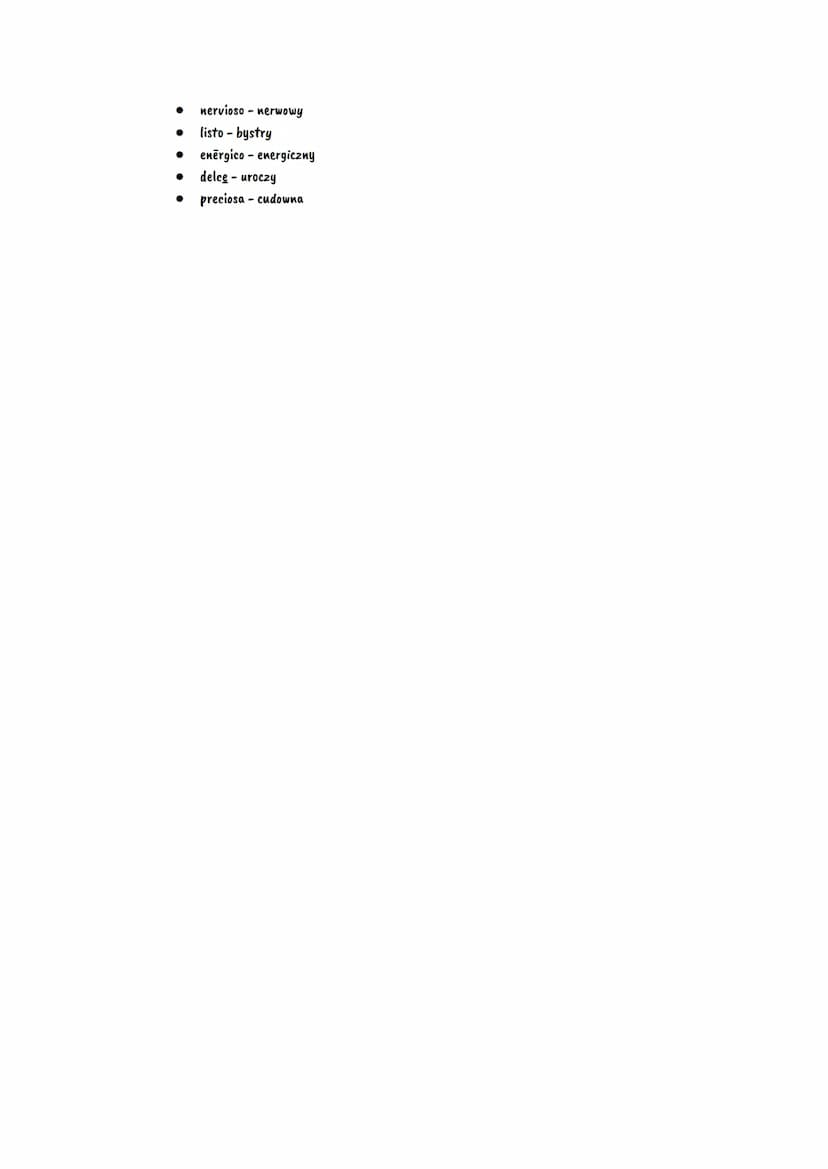 1.
2.
Partes del cuerpo
4.
ESTATURA - wzrost
bajo - niski
alto - wysoki
de estatura mediana - średniego wzrostu
Ella mide (medir*) 160 - ona