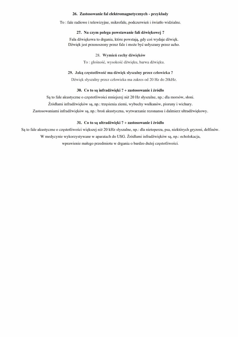 1. Co to jest ruch drgający ? + przykłady
Ruch drgający: zachodzi tam i z powrotem po tym samym torze i powtarza się w równych odstępach cza