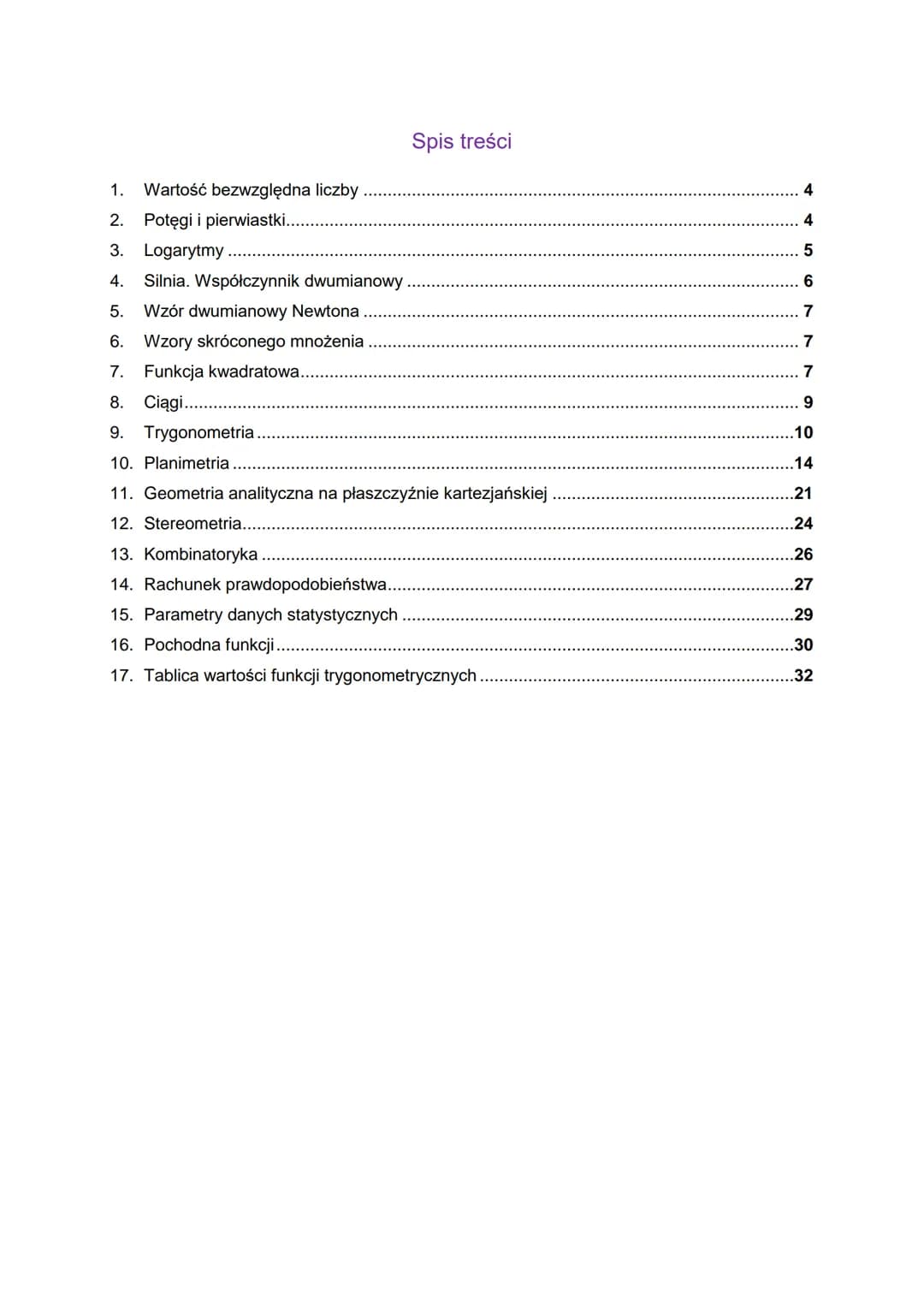 Wybrane
wzory matematyczne
na egzamin maturalny
z matematyki
CK
CENTRALNA
KOMISJA
EGZAMINACYJNA
23 Zespół redakcyjny:
Hubert Rauch (CKE)
Mar