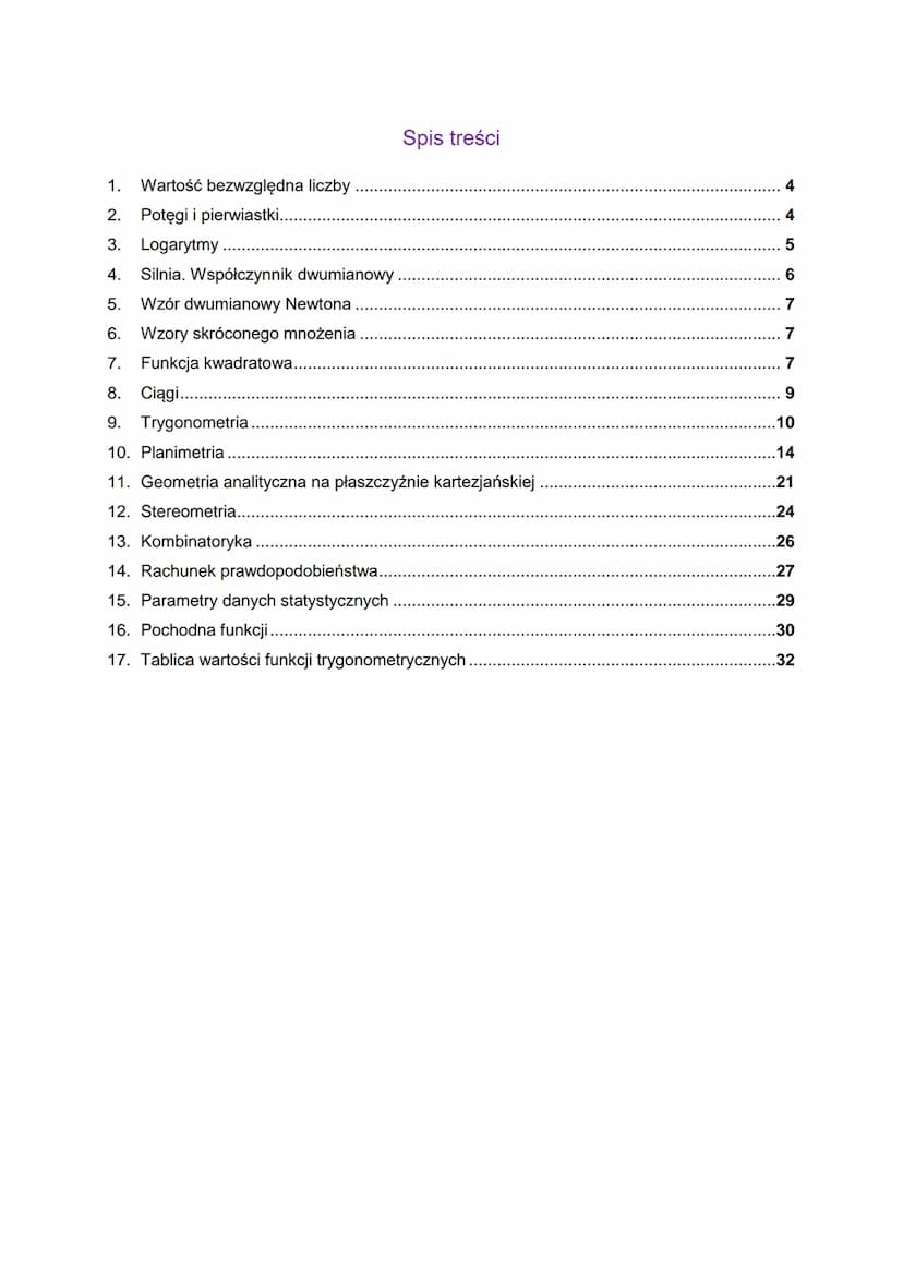 Wybrane
wzory matematyczne
na egzamin maturalny
z matematyki
CK
CENTRALNA
KOMISJA
EGZAMINACYJNA
23 Zespół redakcyjny:
Hubert Rauch (CKE)
Mar