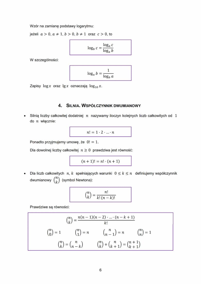 Wybrane
wzory matematyczne
na egzamin maturalny
z matematyki
CK
CENTRALNA
KOMISJA
EGZAMINACYJNA
23 Zespół redakcyjny:
Hubert Rauch (CKE)
Mar