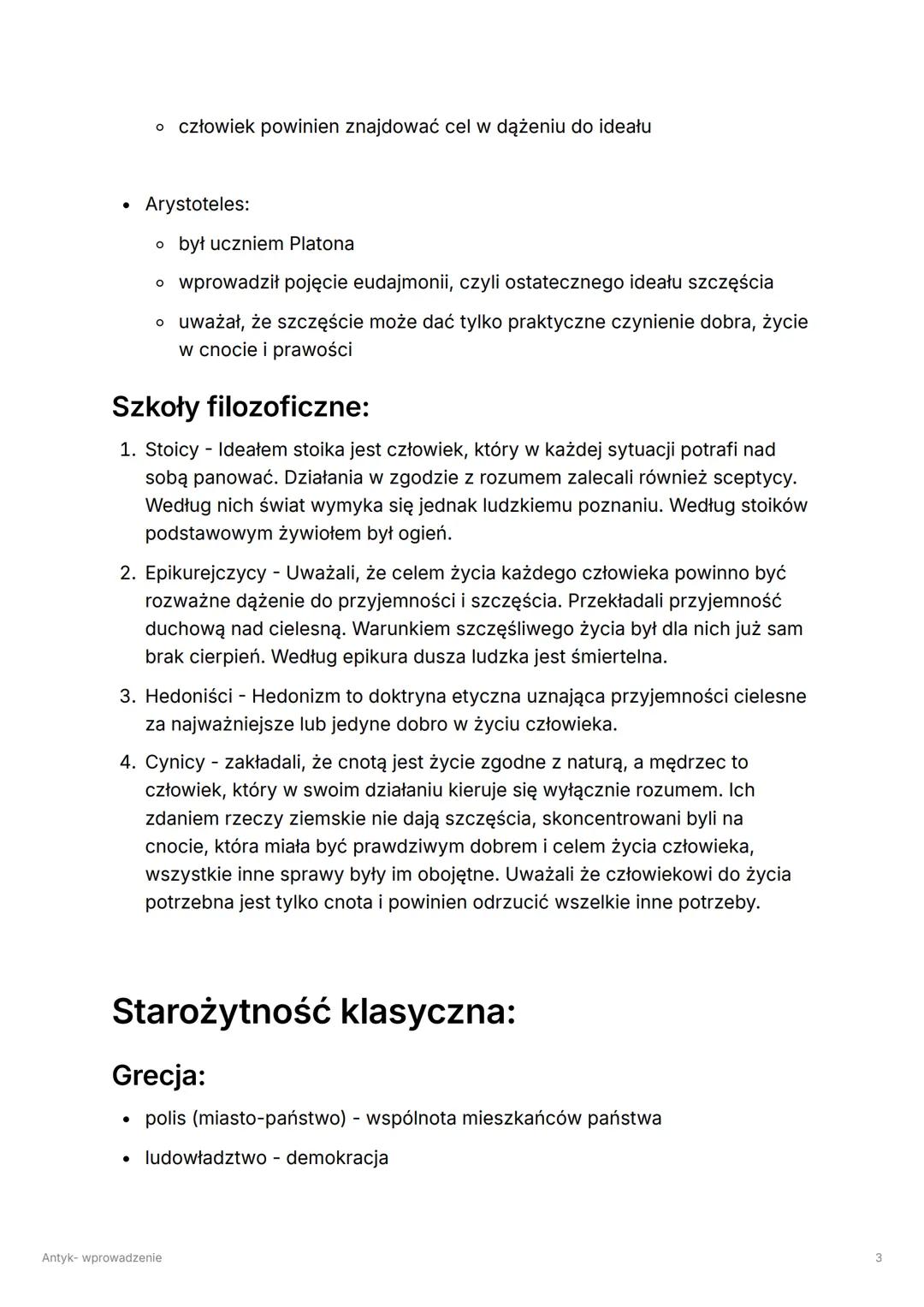 Antyk- wprowadzenie
Tags
Antyk
Select
Obowiązuje na mature
Umiem
Nazwa epoki wywodzi się z łaciny, w której słowo antiquus oznacza "dawny".
