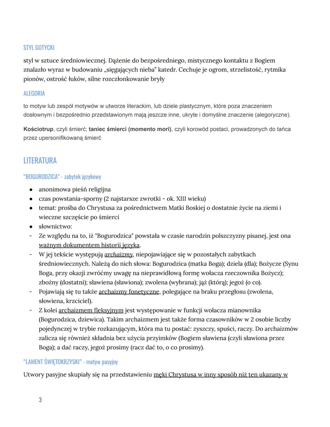 ŚREDNIOWIECZE
NAZWA EPOKI
Nazwa epoki "średniowiecze" wywodzi się od łacińskiego zwrotu "media aetas" = "wieki średnie" i
nadali ją tej epoc