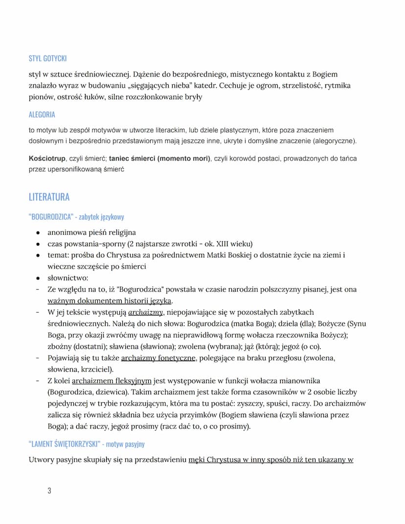 ŚREDNIOWIECZE
NAZWA EPOKI
Nazwa epoki "średniowiecze" wywodzi się od łacińskiego zwrotu "media aetas" = "wieki średnie" i
nadali ją tej epoc
