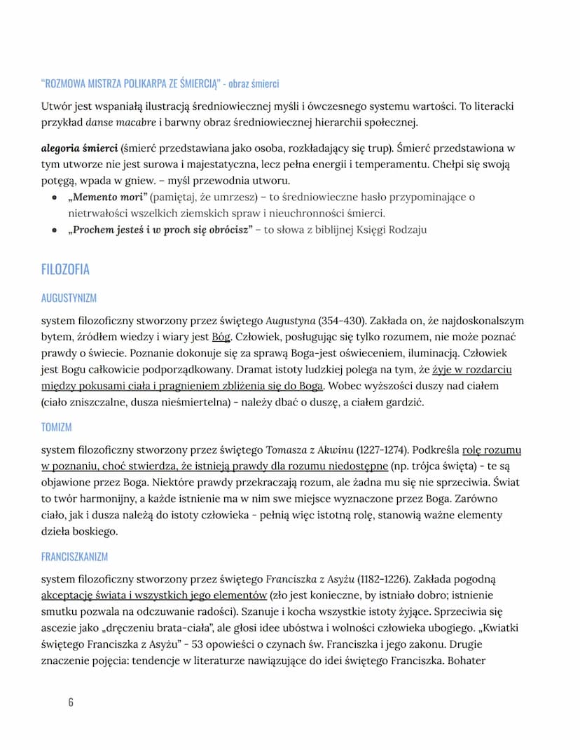 ŚREDNIOWIECZE
NAZWA EPOKI
Nazwa epoki "średniowiecze" wywodzi się od łacińskiego zwrotu "media aetas" = "wieki średnie" i
nadali ją tej epoc