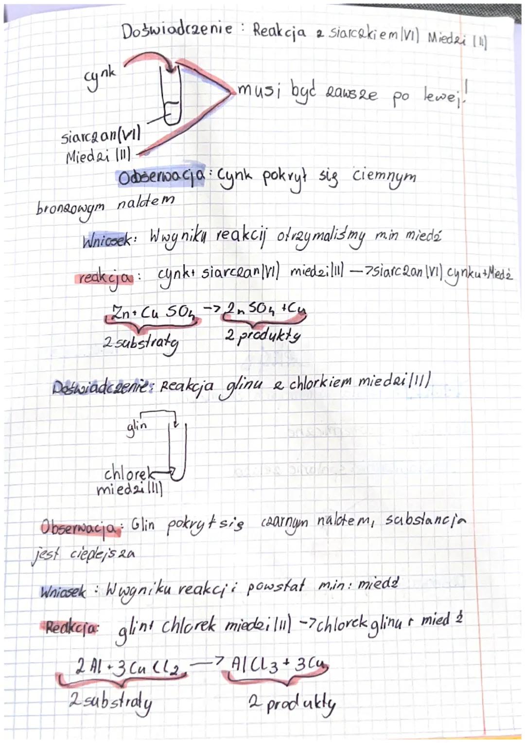Rodzaje reakoji chemicanych ~
- Reakcjo chemicana-to proces, w wyniku którego powstają
substancje 10 nowych właściwościach
substraty
substan