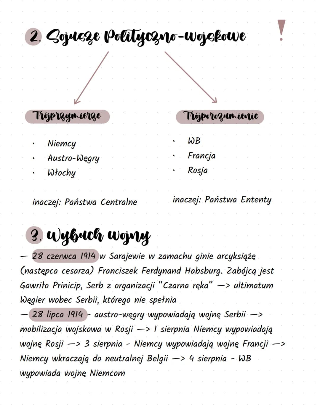 T: I wojna swiatowa - przyczyny
Spory w Europie
- kryzys imperium Otomańskiego -> po wpływy w tym regionie
rywalizuje Rosja, WB a później Ni