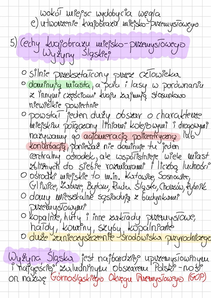 Wyżyna
Śląska
1) Wyżyna Śląska znajduje
się w zachodnie; części Pasa
wysyn.
C
Wyżyna
Małopolska
w
ocho
Wyżyna
Śląska
Wyżyna
Lubelska
2) Najw