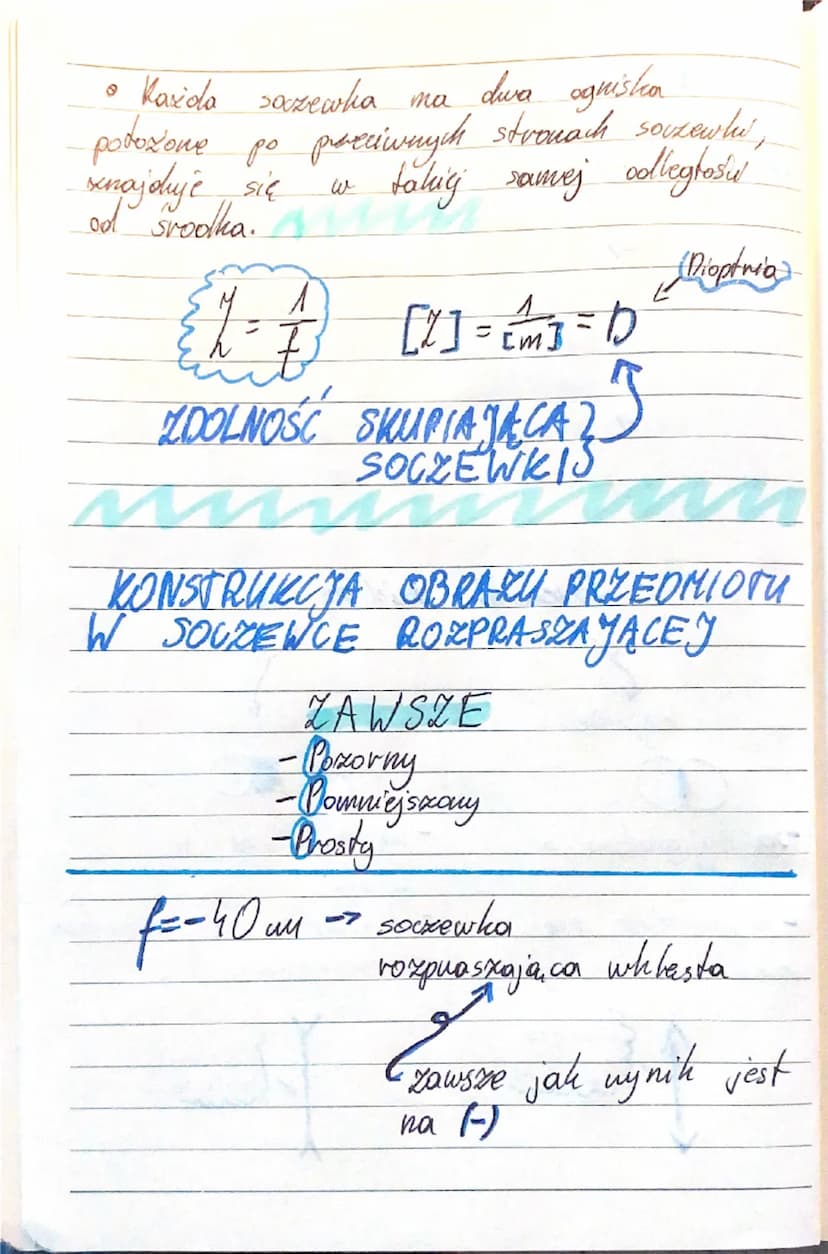 Owa
go
my
SOCZEWKI
ат
LT sa
17 jedna
są przezroczyste
x części jest
zaokrąglona.
Ly xackowują się podobnie
47
jak pryremat - zatamują
pzecho