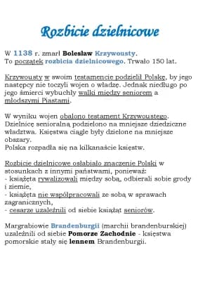 Know Rozbicie dzielnicowe (kl 5, WSiP) thumbnail