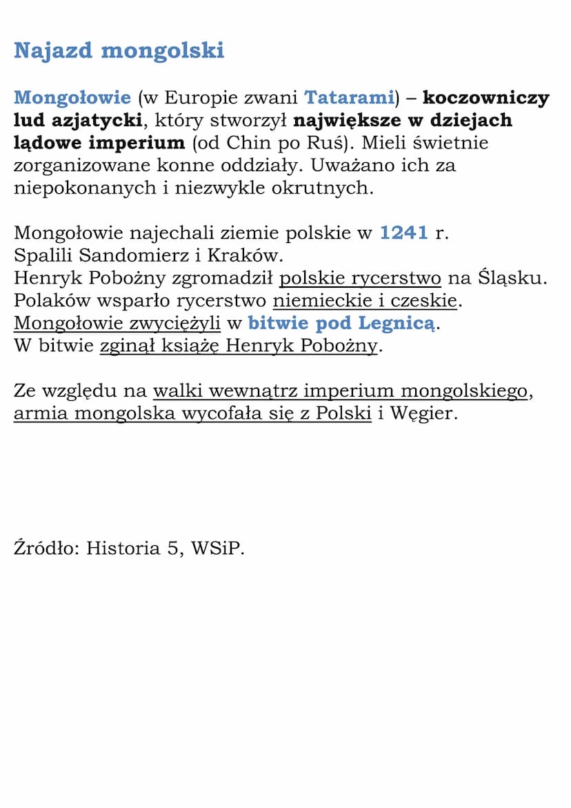 
<p>W 1138 roku zmarł Bolesław Krzywousty, co było początkiem rozbicia dzielnicowego, które trwało 150 lat. W swoim testamencie Krzywousty p