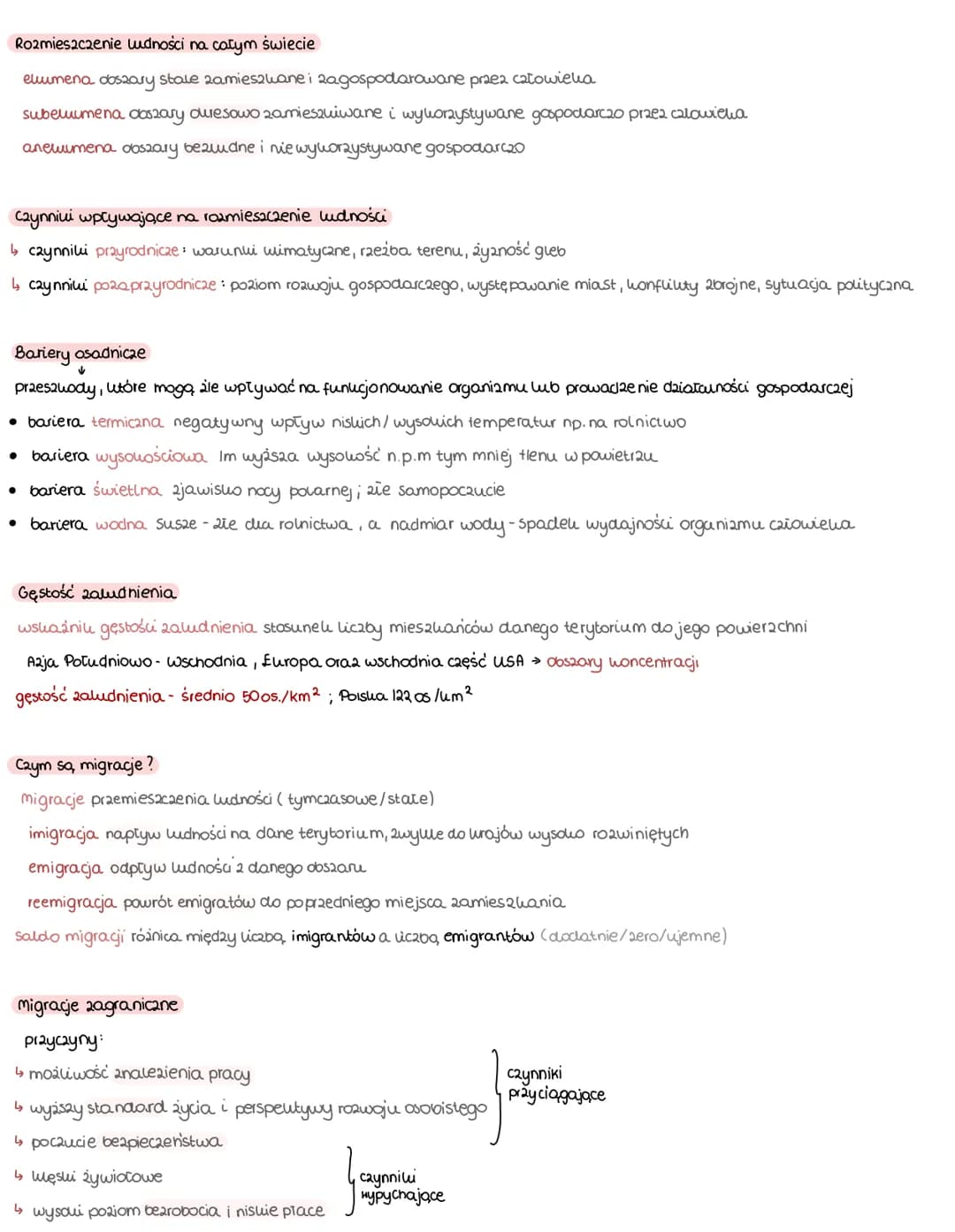 ▪Demografia"
·rewolucja neolityczna osiadły tryb życia
↳ rewolucja przemysłowa wytwarzanie większej ilości produktów żywnościowych
↳ rewoluc