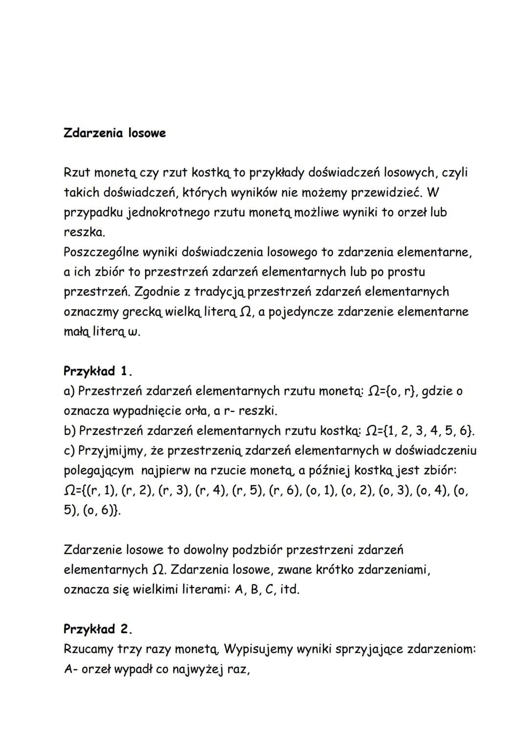 WPROWADZENIE DO KOMBINATORYKI I RACHUNKU PRAWDOPODOBIEŃSTWA
Kombinatoryka jest działem matematyki, który zajmuje się zbiorami
skończonymi i 