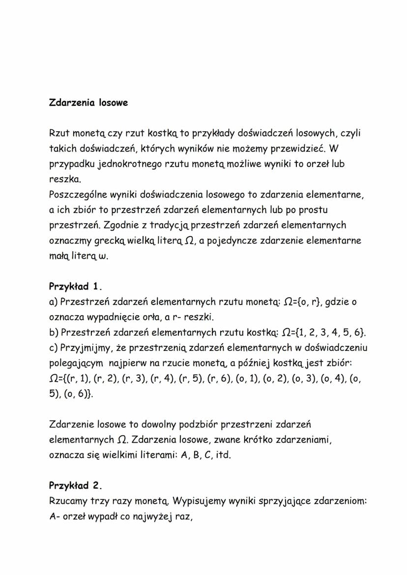 WPROWADZENIE DO KOMBINATORYKI I RACHUNKU PRAWDOPODOBIEŃSTWA
Kombinatoryka jest działem matematyki, który zajmuje się zbiorami
skończonymi i 