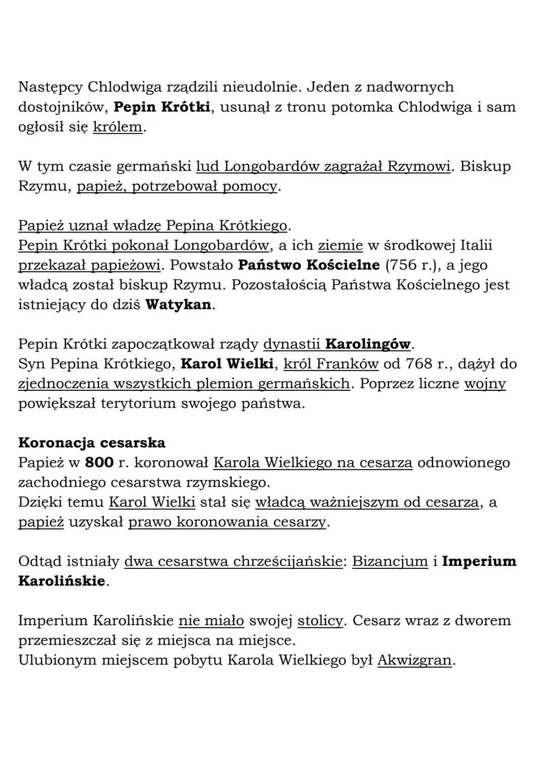 O
MZ_LEARNING_KNOW
Państwo Karola Wielkiego
-
Klasa 5, Historia, GWO
Frankowie pogańskie plemię germańskie, które w V wieku utworzyło
własne