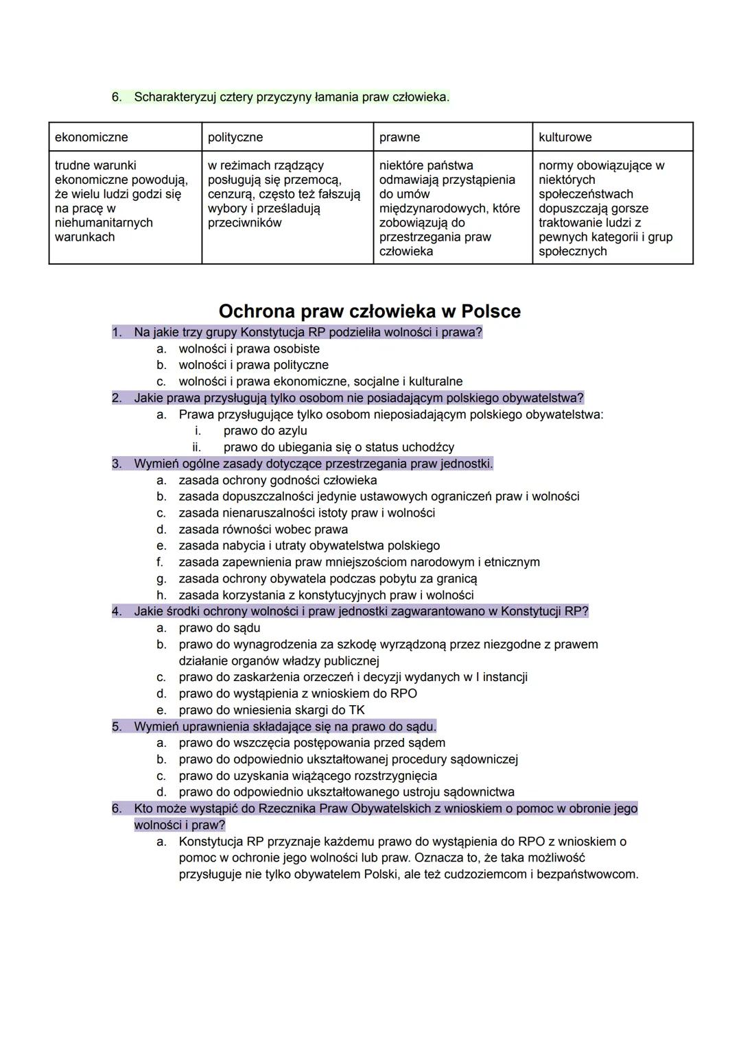 # PRAWA CZŁOWIEKA

- Czym są prawa człowieka?
- Ochrona praw człowieka w Polsce.
- Europejski system ochrony praw człowieka.
- Światowy syst