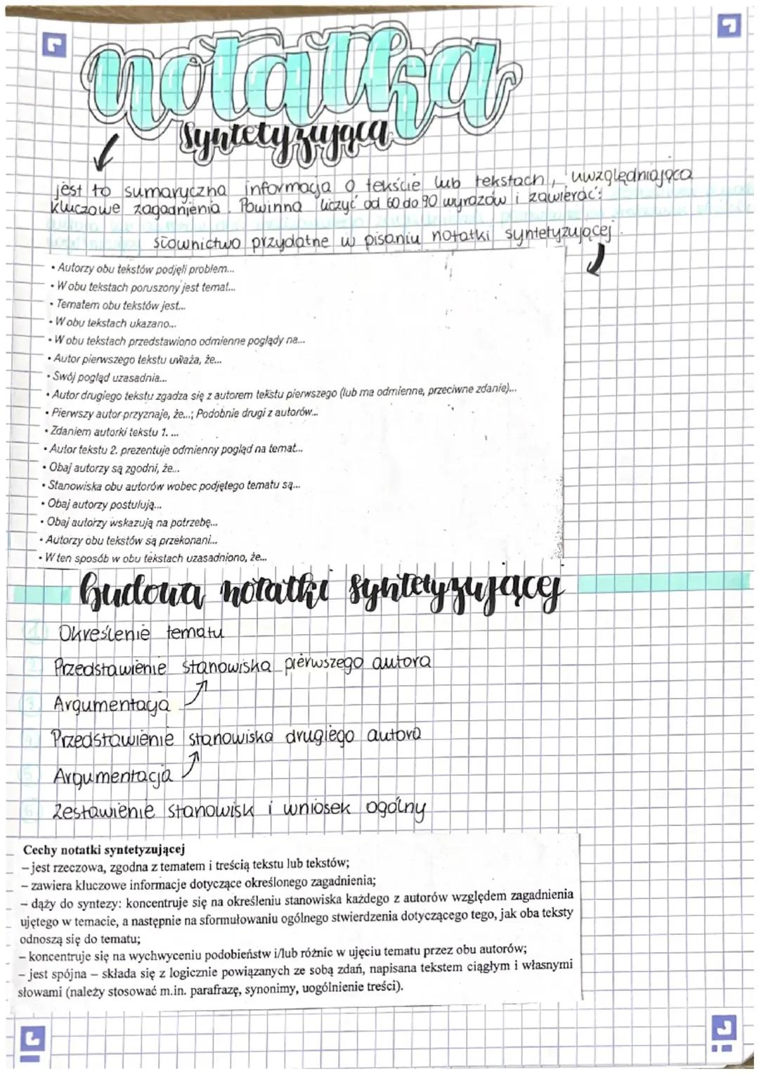 Notatka syntetyzująca