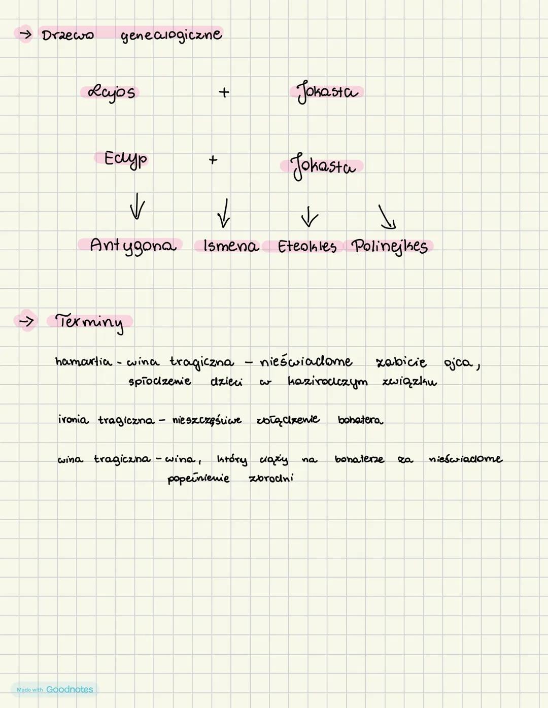>>
Plan wydarzeń
1. Елур przyпека
odszukać i
ukarać
zabójcę Lajosa,
aby uwolnić
Teby od gniewu bogów.
2. Wróżbita Tyrezjasz
nie
cnce
ujawnić