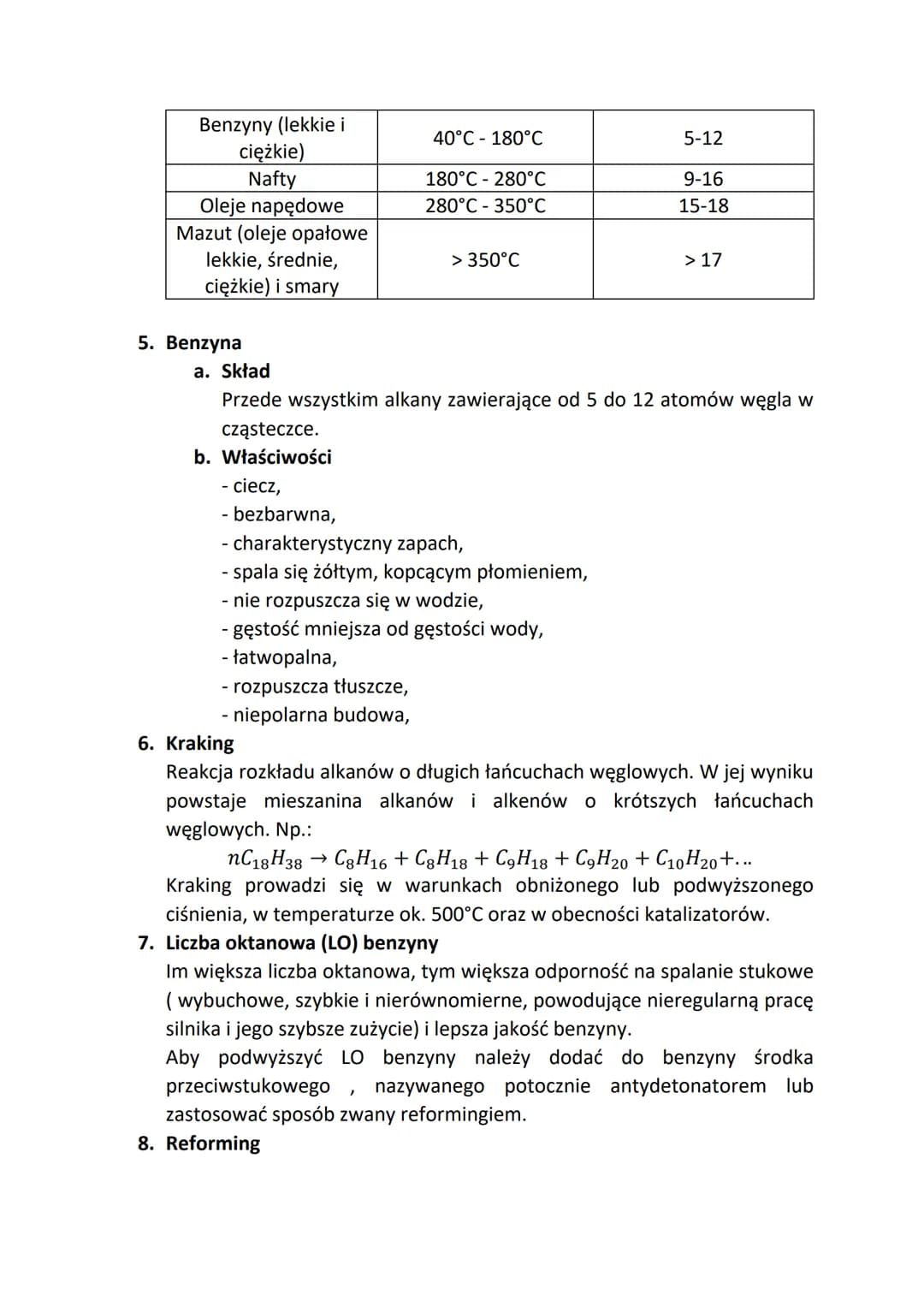 1. Do paliw kopalnych zalicza się:
gaz ziemny,
- ropa naftowa,
- torf,
- węgle kopalne,
-
2. Gaz ziemny
a. Skład
Paliwa kopalne i ich przetw