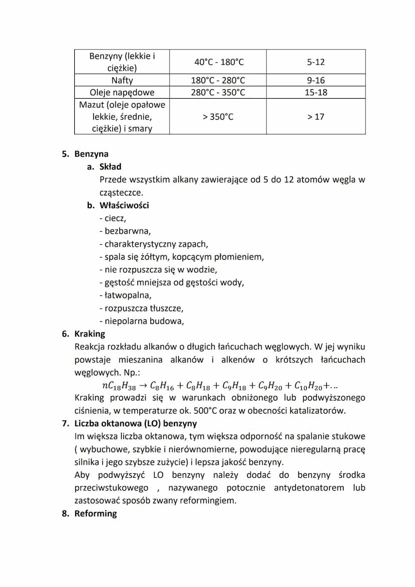 1. Do paliw kopalnych zalicza się:
gaz ziemny,
- ropa naftowa,
- torf,
- węgle kopalne,
-
2. Gaz ziemny
a. Skład
Paliwa kopalne i ich przetw