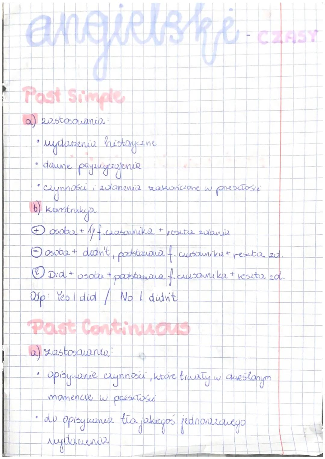 Past Simple vs Past Continuous - Porównanie i Opis Czasów